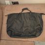 Large black expandable travel bag with shoulder strap Image 8