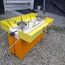 Camping stove with 2 gas bottles. Image 5