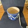 Antique blue jasperware planter Image 6