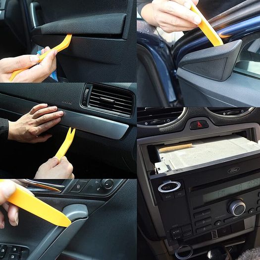 5 Pieces Trim Panel Tools,Panel Remover Tool,Car Door Trim Panel Tools,Auto Radio Door Clip Panel,for Trimming Vehicle Audio/Radio,Door Panel,Window and..