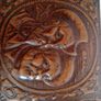 Vintage Tooled Leather Musical Cigar Box with Accessories Image 10