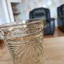 Antique pressed glass celery vase with embossed text Image 3