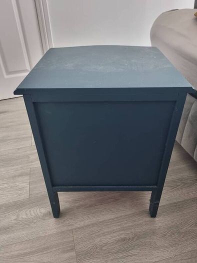 Set of Navy & Gold Bedside Lockers