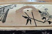 Pretty Long Lidded Dish