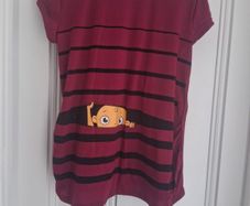 New Peek-a-boo Baby Maternity Top