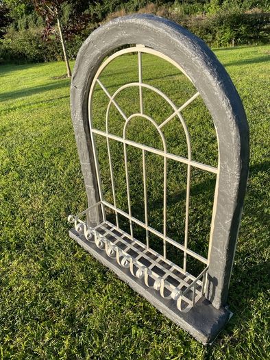 Pair of Decorative Garden Window Planters / Wall Features