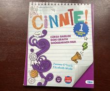 Cinnte 1 textbook Junior Cert Irish E-code unused