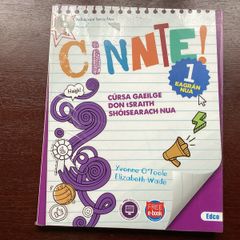 Cinnte 1 textbook Junior Cycle / Cert Irish E-code unused