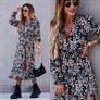 Midi Dress With Flowers Image 3