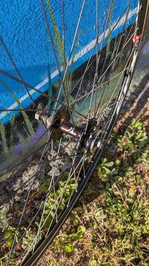 Fixie bike wheel set, lightweight.
