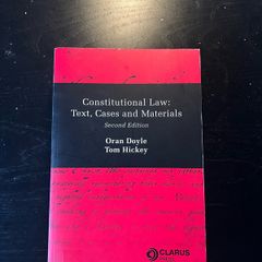 Constitutional Law: Text, Cases and Materials