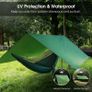 Camping Tarp 3m x 3m Hammock Rain Fly Tent Tarp Waterproof Windproof Snowproof Camping Tarpaulin Shelter Portable Lightweight Sunshade for Yard Outdoor Travel Beach Image 3
