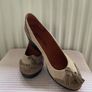 wedge suede shoes size 39 loafer inspired Spanish brand Image 3