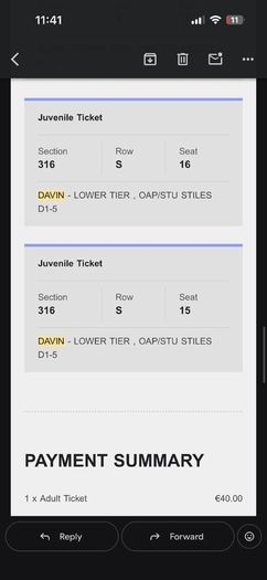 Leinster GAA Final tickets adult and juveniles (8 tickets)