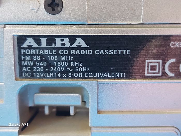 ALBA Portable CD RADIO CASSETTE Player, everything works fine, Radio, CD & Tape