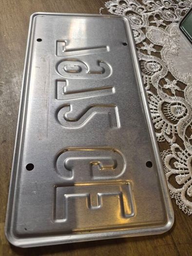Vintage License Plate