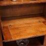 Rustic Solid Oak Bookcase Bureau Image 5