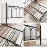 Double Metal Bed Frame 135 x 190 cm with Headboard Image 4