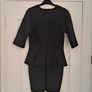 Elegant black peplum dress Image 4