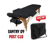 Folding Massage Table Beauty Bed Salon Therapy Spa Couch 2 Zone Black