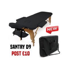 Folding Massage Table Beauty Bed Salon Therapy Spa Couch 2 Zone Black
