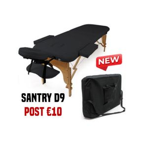 Folding Massage Table Beauty Bed Salon Therapy Spa Couch 2 Zone Black