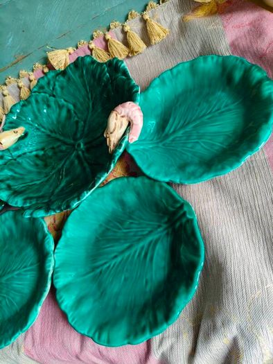 Vintage Bowl & 4 Plates