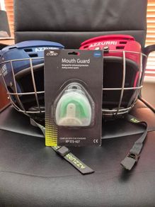 Excellent Condition Azzuri Helmets and New Mouth Guard