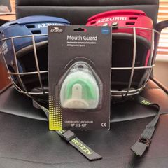 Excellent Condition Azzuri Helmets and New Mouth Guard