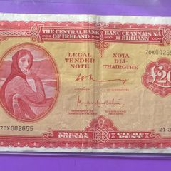 Irish twenty pound note