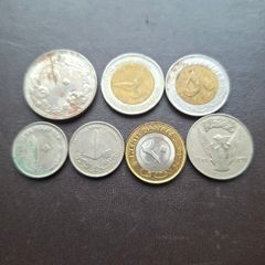 A Lot of 7 coins from Sudan (1971-2006)