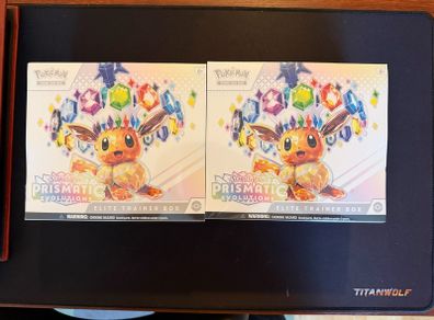 Pokemon - TCG Scarlet & Violet Prismatic Evolutions Elite Trainer Boxes (x2) Sealed (Read Ad)