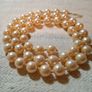 CLEARANCE 2pcs Genuine Freshwater pearls strings of beads white and beige Image 4
