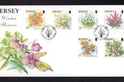 2003 Jersey Winter Flowers Commemorative Stamps First Day Cover (FDC)