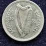 Ireland 1935 Low Mintage Excellent Three Pence coin Image 3