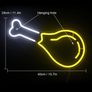 Fried Chicken Leg Neon Signs LED Light Sign for Wall Yellow (15.7 inches x 11.4 inches) Image 3