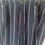 ladies trousers navy with a white pinstripe...new Image 2