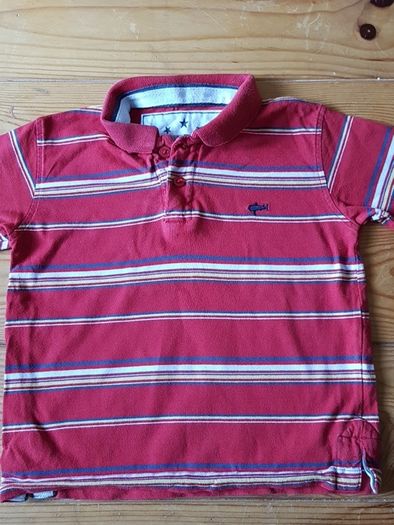 Age 3-4 Red Polo Shirt Teeshirt