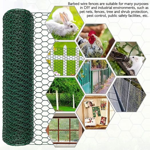 Wire Mesh Roll 0.4m x 5m, JatilEr Chicken Wire Fencingl 25mm Hole Size, Mesh Fencing Strong Tensile, Galvanised Wire Mesh Anti-Rust for Multiple Purposes In DIY and Industrial Environments (FREE POSTAGE)