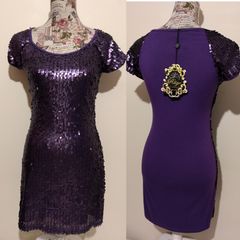 Purple Sequin Occasion Dress, New With Tags,