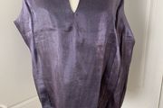 New Shimmering Metallic Mauve Top. Size 16