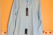 mens REMUS UOMO seville fit long sleeve shirt light blue Size 15 / 38 Brand new BNWT