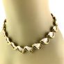Gorgeous Vintage Gold Tone Enameled Choker Necklace Image 2