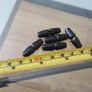 Wooden Black Toggle Buttons 5pcs 25mm Image 2