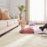 Fluffy Bedroom Rug Lounge Area Rugs Living Room Large Plush Carpet Modern Soft Shaggy Pile Faux Fur Rug for Home Cream MULTIPLE SIZES/COLOURS AVAILABLE (FREE SHIPPING) Image 3