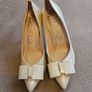 Emis new collection court light gold bow detail high heel leather shoes UK3.5 EU 36 new & boxed Image 2