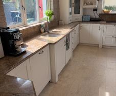 Entire Kitchen for sale solid cherry wood farrow & ball & granite work top