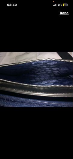 Lacoste leather shoulder messenger laptop Cross Body Travel Work Bag