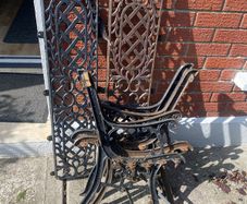 cast iron bench parts