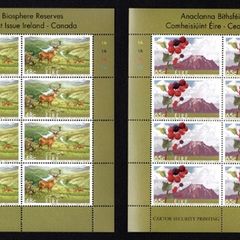 2005 Ireland Biosphere Reserves Commemorative Stamps Sheetlet Plate 1A1A1A1A Mint Never Hinged (MNH)